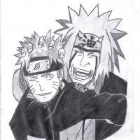 Naruto and Jiraiya